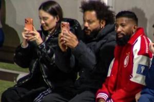 骄傲！16岁恩佐跳级为皇马上演青年欧冠首秀，父亲马塞洛现场见证