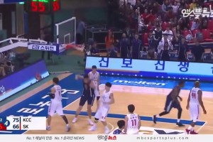 被篮筐盖帽！名场面：河升镇此前在K联赛尽显统治力！