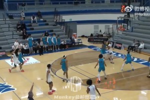 中国篮球新星！张博源在美国高中篮球vs全美第二轰21分