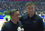 广东省篮协主席书记宏远男篮主教练杜峰作为特邀身份解说男篮客场对战韩国男篮